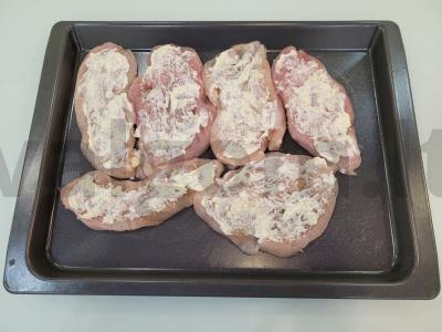 Vištienos filė orkaitėje su ananasais ir sūriu Žingsnis 4