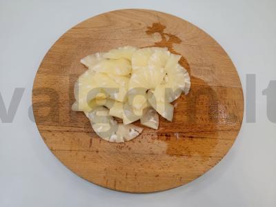 Vištienos filė orkaitėje su ananasais ir sūriu Žingsnis 5