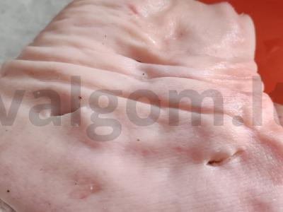 Kiaulienos kulnas aluje Žingsnis 1