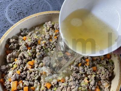 Bolognese makaronai su vynu Žingsnis 8