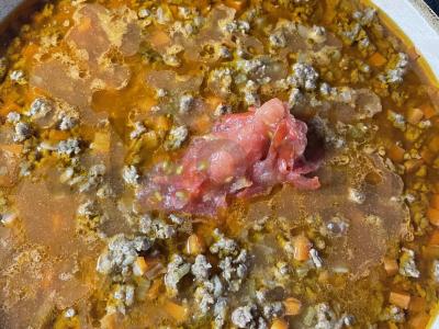 Bolognese makaronai su vynu Žingsnis 10