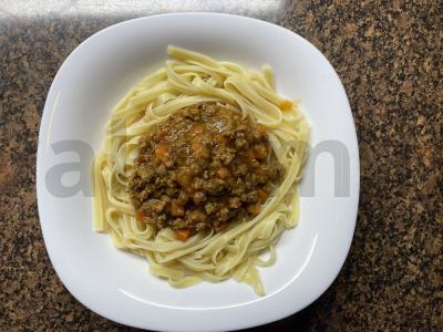 Bolognese makaronai su vynu Žingsnis 11