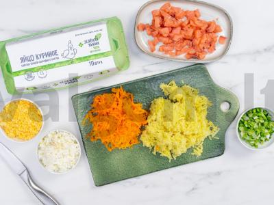 Mimoza su lašiša Žingsnis 1