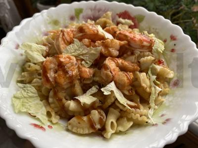 Makaronai su krevetėmis Žingsnis 3