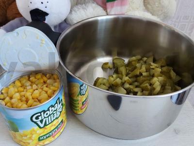 Salotas „Skanaus“ su dešrelėmis Žingsnis 2