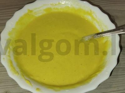 Sriuba su ryžių miltų ir ciberžolės kukuliais Žingsnis 3