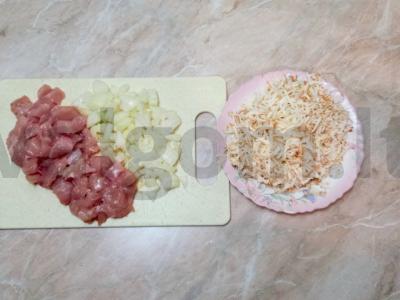 Namų pyragas su dešrainių sūriu Žingsnis 3