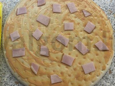 Pica su grybais ir vyšniniais pomidorais „Su meile“ Žingsnis 3