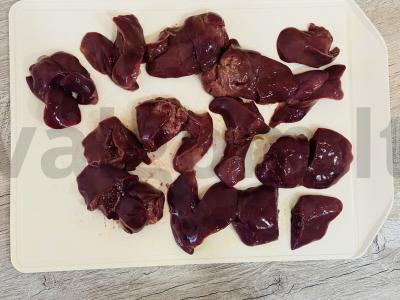 Šiltas salotas su vištienos kepenėlėmis Žingsnis 4