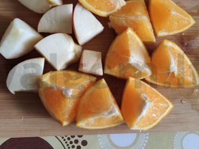 Kepta antis su apelsinais ir obuoliais Žingsnis 2