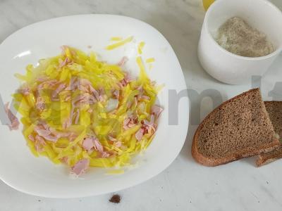 Karštas sumuštinis „Apverstas“ su bulvėmis Žingsnis 2