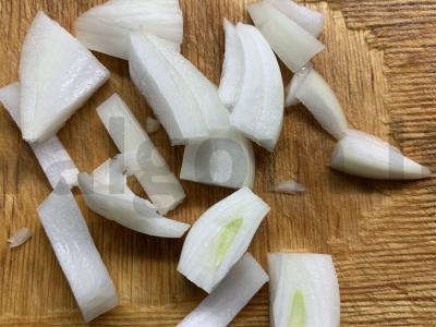 Keptas patiekalas iš šaldytų grybų Žingsnis 1