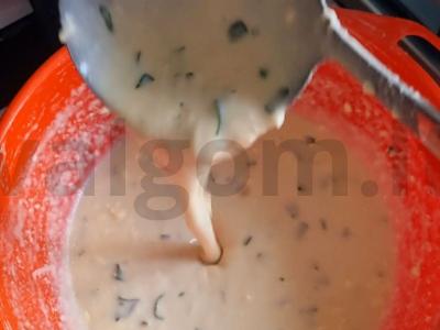 Ploni blynai su parmezanu ir žolelėmis Žingsnis 2