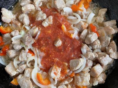 Klasikinis lagmanas su kiauliena Žingsnis 3