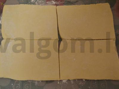 Kotletai su grybais sluoksniuotoje tešloje Žingsnis 2