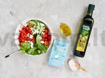 Lengvas salotas „Oro gurkšnis“ Žingsnis 2