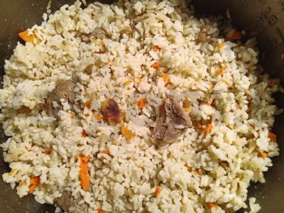 Birus plovas su migdolais ir razinomis Žingsnis 3