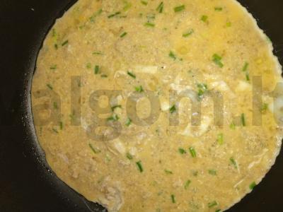 Riešutų omletas Žingsnis 4