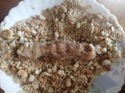 Vištienos lazdelės džiūvėsėliuose Žingsnis 7