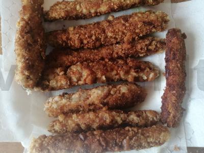 Vištienos lazdelės džiūvėsėliuose Žingsnis 9