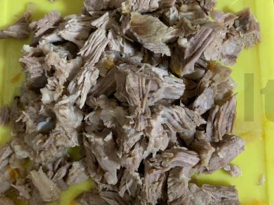 Žirnių sriuba su kiauliena ir rūkytomis vištienos kojelėmis Žingsnis 4