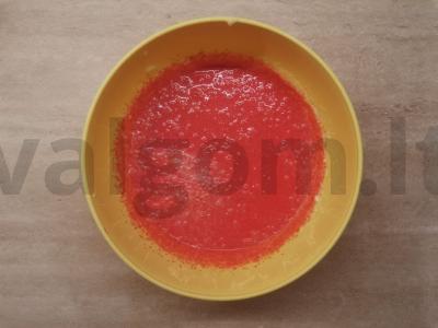 Raudonojo aksomo keksiukai su kremu Žingsnis 2