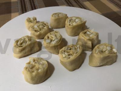 Tešlos „Rožės“ Žingsnis 1