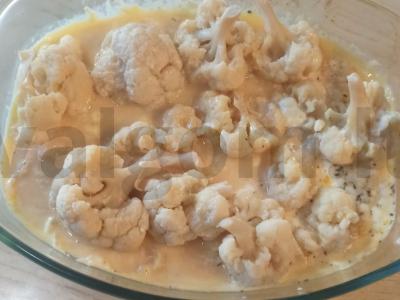 Žiedinė kopūstai su kiaušiniu ir sūriu Žingsnis 3