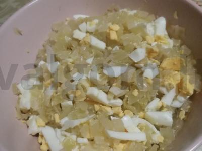 Blynai su kopūstais ir kiaušiniu Žingsnis 2