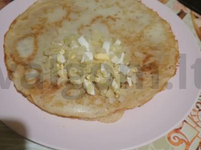 Blynai su kopūstais ir kiaušiniu Žingsnis 4