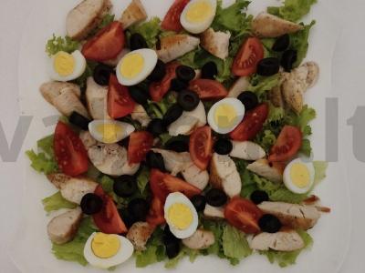 Daržovių salotas su sezamu ir granatu Žingsnis 1