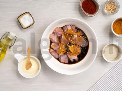 Kalakutienos filė su cukinijomis ir bulvėmis orkaitėje Žingsnis 1