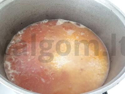 Avinienos plovas su žaliu svogūnu Žingsnis 9