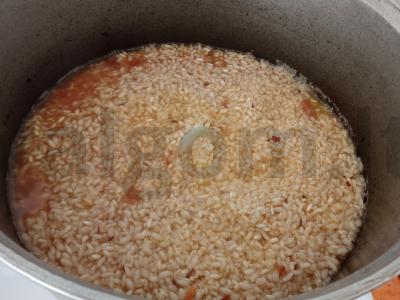 Avinienos plovas su žaliu svogūnu Žingsnis 10