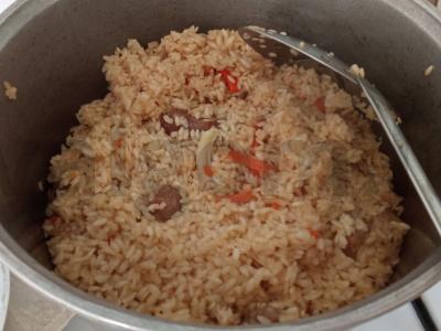 Avinienos plovas su žaliu svogūnu Žingsnis 11