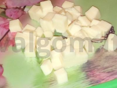 Salotas su sūriu ir kriaušėmis Žingsnis 2