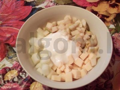 Salotas su sūriu ir kriaušėmis Žingsnis 4