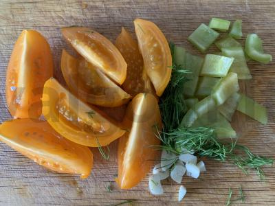 Pomidorų padažas „Saulutė“ Žingsnis 1