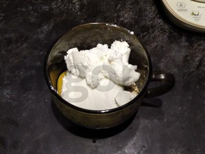 Varškės šokoladinis keksiukas Žingsnis 2