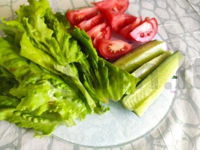 Daržovių, krevečių ir salotų spring roll'ai Žingsnis 2