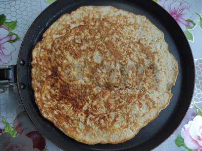 Avižų blynas su varške ir džiovintais vaisiais Žingsnis 2