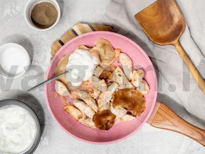 Kalakutienos filė su grybais grietinėlės padaže Žingsnis 2