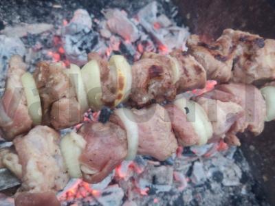 Aštrus ir švelnus šašlykas, marinuotas granatų sultyse Žingsnis 3