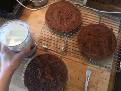 Grietinės tortas Žingsnis 6