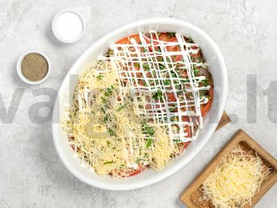 Vištiena su baklažanais ir pomidorais orkaitėje Žingsnis 2