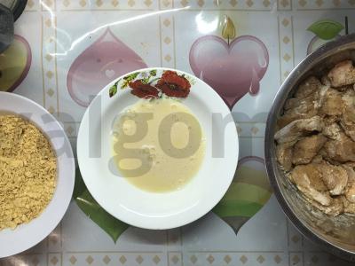 Vištienos nagetai su česnaku padažu Žingsnis 7