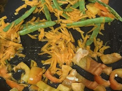 Bulguras su daržovėmis Žingsnis 2