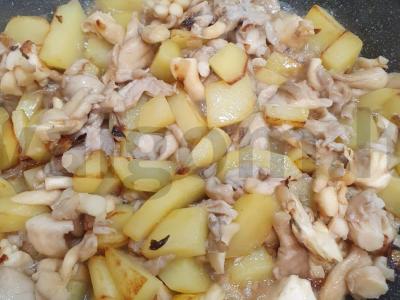 Kepta bulvė su voveraitėmis vakarienei Žingsnis 3