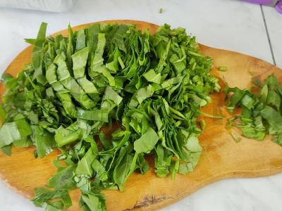 Špinatų sriuba su kalakutiena Žingsnis 4