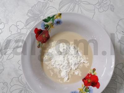 Oro migdolų-vyšnių pudingas Žingsnis 2